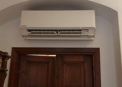 Installazione di condizionatore Panasonic ad alta efficienza energetica